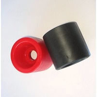 3" Black Wobble Roller Solid Polyurethane
