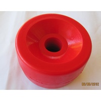 5" Red Solid Polyurethane Wobble Roller 
